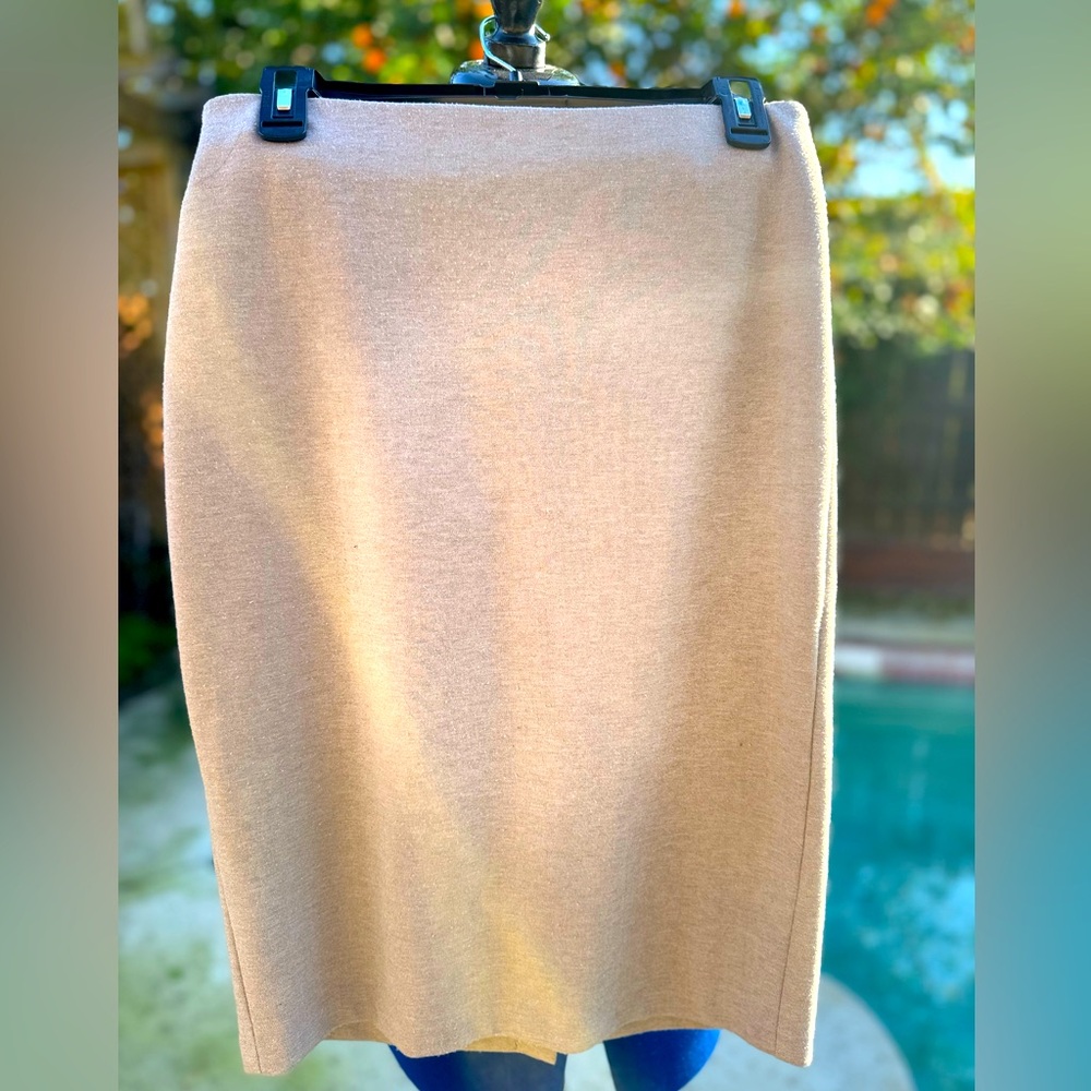 Philosophy Beige Midi Pencil Skirt Size S